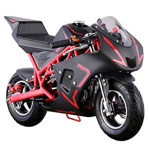 Pocket Bike Mini Motorcycle 4 Stroke Gas Power (RED) - Gasbike.net