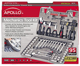 Apollo Tools 95 Piece Mechanics Tool Kit - Gasbike.net