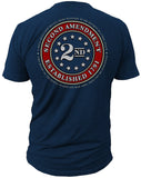 This Well Defend 2nd Amendment Brand - Seal Of 1791 - Vintage Mens T-Shirt American Flag Second 2A Made Of USA Cotton - Gasbike.net