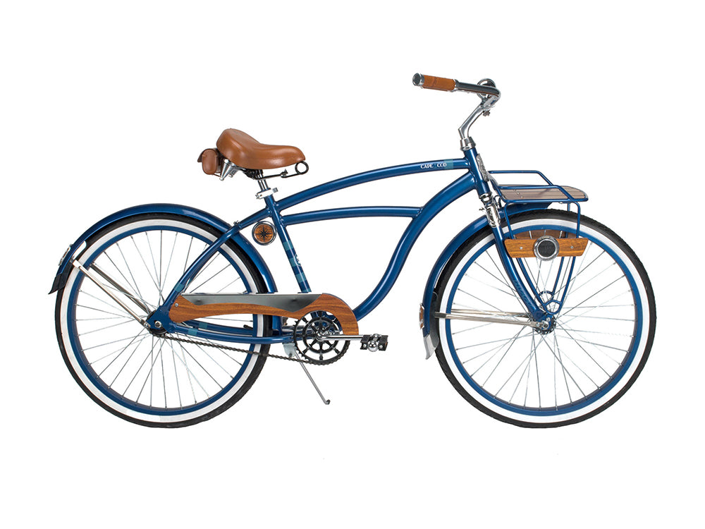 26 Huffy Cape Cod Men s Cruiser Bike Metallic Blue Gasbike