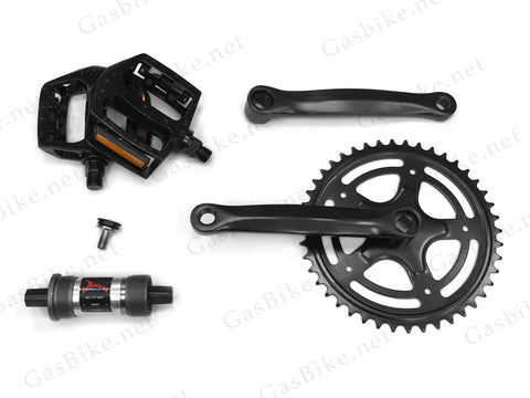 GasBike GT Pedal Kit wit 118mm Bottom Bracket Cartridge - Gasbike.net