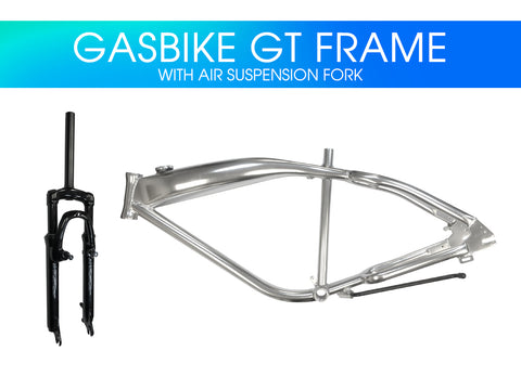 Gasbike GT Aluminum Bike Frame with Air Suspension Fork - Gasbike.net