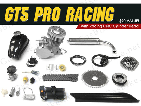 GT5 Pro Racing 66cc/80cc Angle Fire Slant Head Bike Engine Kit - Gasbike.net