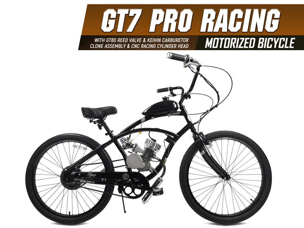 GT7 Pro Racing 66cc/80cc Motorized Bicycle | Gasbike.net