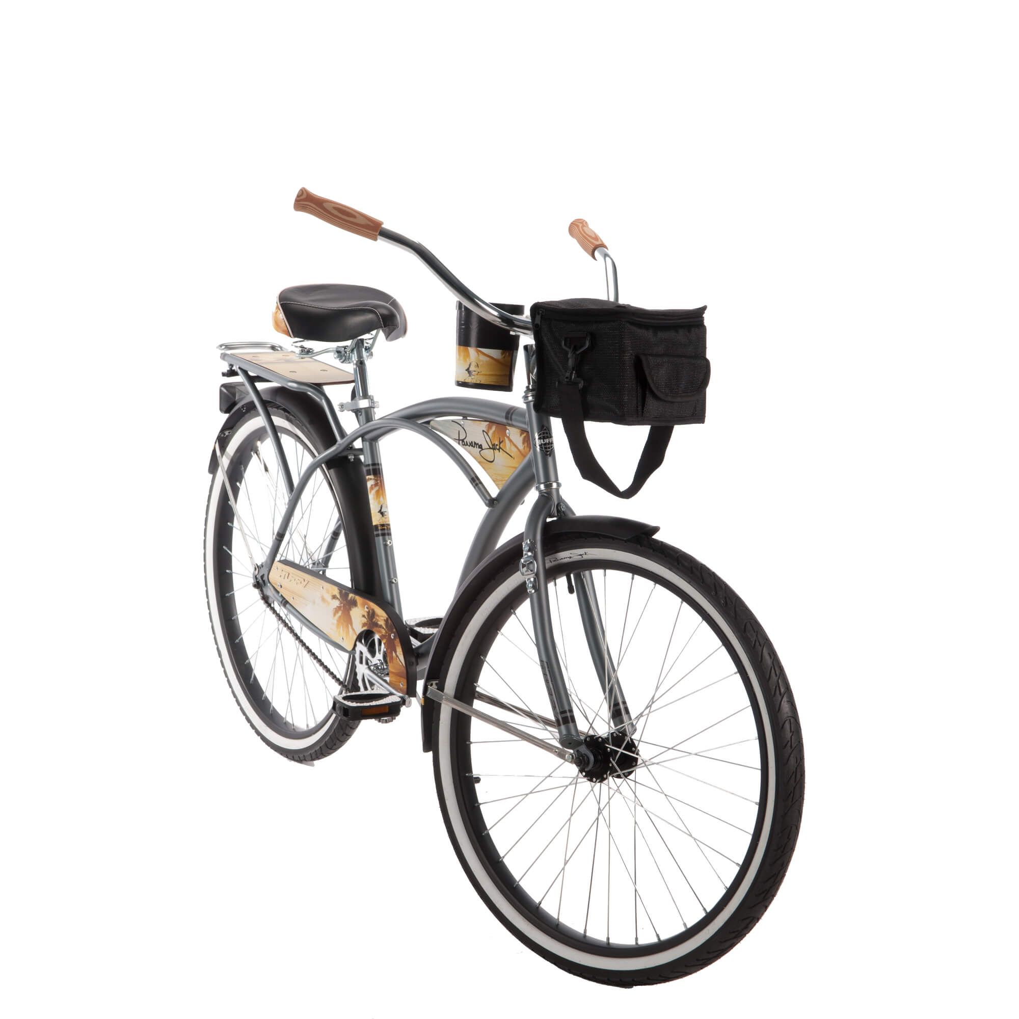 26 Inch Huffy Men s Panama Jack Cruiser Bike Grey Gasbike